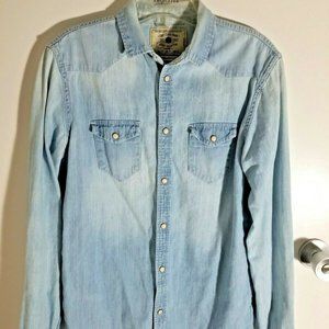 Mens Zara Denim Shirt Size Small